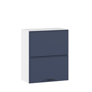Навесной горизонтальный шкаф 600 комбинированный Индиго ЛД 298.970.000.125, Белый/Тёмно-синий в Петрозаводске