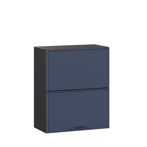 Кухонный горизонтальный шкаф 600 комбинированный Индиго ЛД 298.970.000.167, Чёрный/Тёмно-синий в Петрозаводске