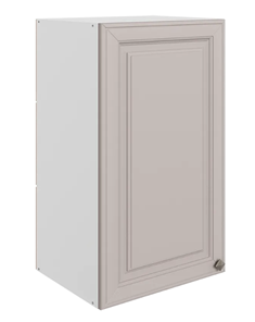 Шкаф на кухню Мишель L400 H720 (1 дв. гл.) эмаль (белый/кофейный) в Петрозаводске - предосмотр