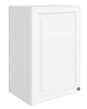 Навесной кухонный шкаф Мишель L450 H720 (1 дв. гл.) эмаль (белый/белый) в Петрозаводске - изображение