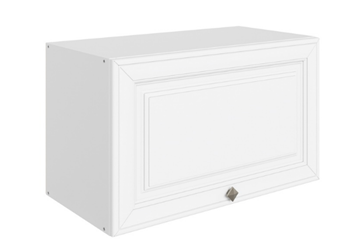 Шкаф на кухню Мишель L600 Н360 (1 дв. гл.) эмаль (белый/белый) в Петрозаводске - предосмотр