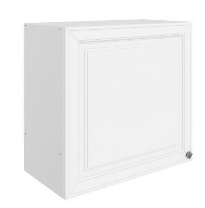 Кухонный шкаф Мишель под вытяжку L600 H566 (1 дв. гл.) эмаль (белый/белый) в Петрозаводске - изображение
