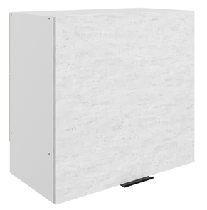 Кухонный шкаф Стоун L600 Н566 (1 дв. гл.) (белый/белая скала) в Петрозаводске - предосмотр