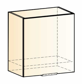 Шкаф навесной под вытяжку Стоун L600 Н566 (1 дв. гл.) (белый/палисандр) в Петрозаводске - предосмотр 1