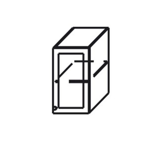 Шкаф кухонный Верона настенный однодверный с полкой 718*200*320 мм, глянец/софт в Петрозаводске