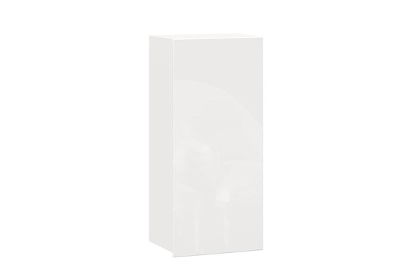 Кухонный высокий шкаф 450, Шервуд, ЛД 281.430.000.165, белый/белый глянец в Петрозаводске - изображение
