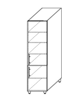 Навесной шкаф Мыло, хозяйственный 2070*400*525 мм, ШХ 400 в Петрозаводске - изображение