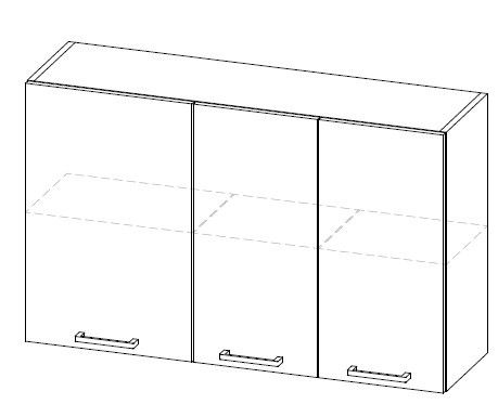 Кухонный шкаф Эконика 62*100*28 см в Петрозаводске - изображение 1