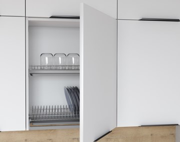 Кухонный шкаф с посудосушителем IBIZA Белый MHSU 8072.1P (800х320х720) в Петрозаводске - предосмотр 1