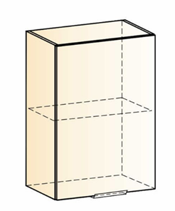 Шкаф навесной Стоун L500 Н720 (1 дв. гл.) (белый/джелато софттач) в Петрозаводске - предосмотр 1
