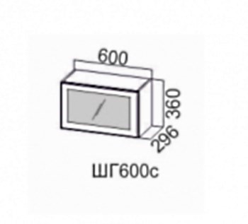 Навесной шкаф Модерн шг600с/360 в Петрозаводске - изображение