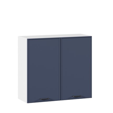 Кухонный навесной шкаф 800 Индиго 298.360.000.106, Белый/Тёмно-синий в Петрозаводске - изображение