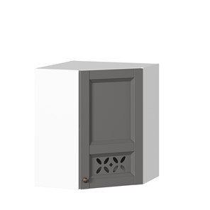Кухонный шкаф Амели-3 угловой 600 ЛД 299.610.000.055, Белый/Оникс серый в Петрозаводске