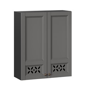 Кухонный шкаф Амели-3 высокий 800 ЛД 299.460.000.051, Черный/Оникс серый в Петрозаводске