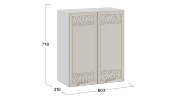 Кухонный навесной шкаф Долорес 1В6 (Белый/Крем) в Петрозаводске - предосмотр 2