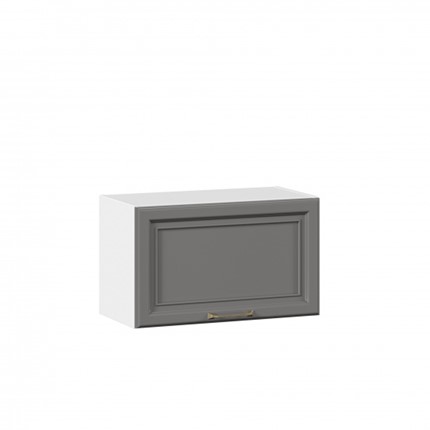 Навесной кухонный шкаф Джелатто 600 горизонтальный ЛД 241.710.000.119, Белый/Оникс серый в Петрозаводске - изображение