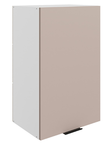 Шкаф настенный Стоун L450 Н720 (1 дв. гл.) (белый/грей софттач) в Петрозаводске