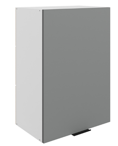 Кухонный шкаф Стоун L500 Н720 (1 дв. гл.) (белый/оникс софттач) в Петрозаводске