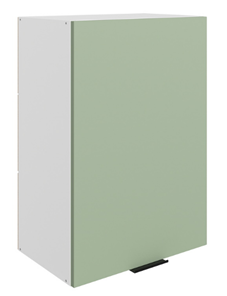 Шкаф кухонный Стоун L500 Н720 (1 дв. гл.) (белый/полынь софттач) в Петрозаводске - предосмотр