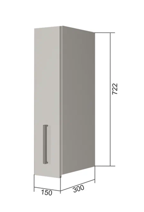 Кухонный шкаф В7 15, Бетон пайн/Белый в Петрозаводске - изображение