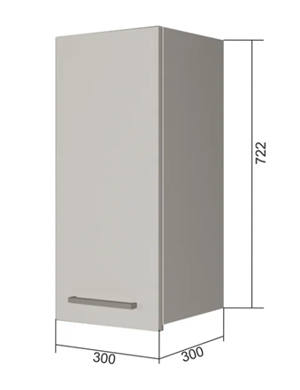 Кухонный шкаф В7 30, Бетон пайн/Антрацит в Петрозаводске - изображение
