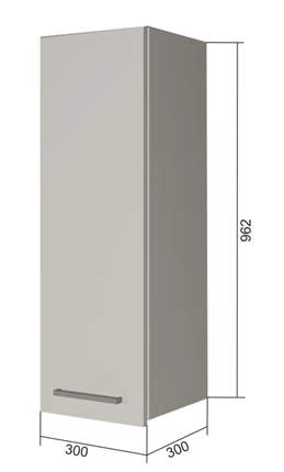 Кухонный навесной шкаф В9 30, Бетон пайн/Белый в Петрозаводске - изображение