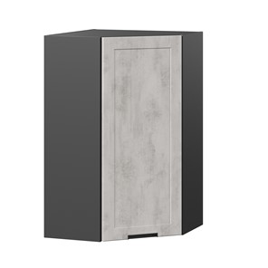 Кухонный угловой шкаф 600 высокий Джамис ЛД 296.620.000.075, Чёрный/Белый камень в Петрозаводске