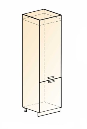 Шкаф-пенал под холодильник Бостон L600 (2 дв. гл.) в Петрозаводске - изображение