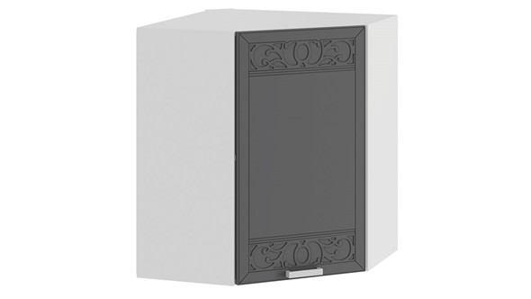 Кухонный угловой шкаф Долорес 1В6У (Белый/Титан) в Петрозаводске - изображение