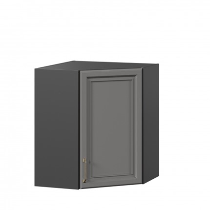 Шкаф кухонный угловой Джелатто 600 ЛД 241.610.000.158, Черный/Оникс серый в Петрозаводске - изображение