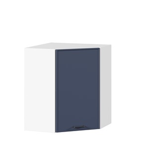 Угловой настенный шкаф Индиго ЛД 298.610.000.116, Белый/Тёмно-синий в Петрозаводске