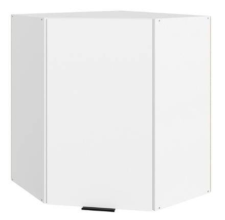 Шкаф кухонный Стоун  L600x600 (1 дв. гл.) (белый/джелато софттач) в Петрозаводске - изображение