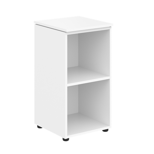 Низкий шкаф колонна MORRIS Дуб Базель/белый MLC 42.1 (429х423х821) в Петрозаводске - изображение 3