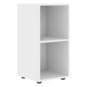 Шкаф колонна низкий с глухой левой дверью FORTA Белый-Дуб Гамильтон FLC 40.1 (L) (399х404х801) в Петрозаводске - предосмотр 1
