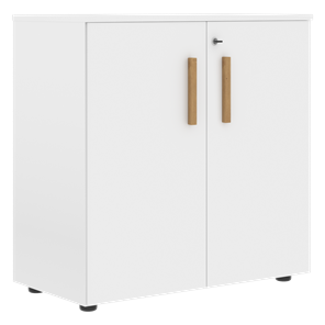 Низкий шкаф с малыми дверцами широкий FORTA Белый FLC 80.1(Z) (798х404х801) в Петрозаводске - предосмотр
