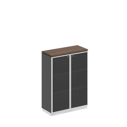 Шкаф для документов средний стекло в рамке Speech Cube (90x40x124.6) СИ 319 ДГ АР ХР в Петрозаводске - изображение