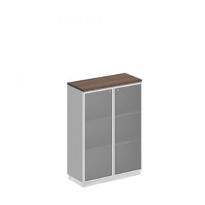 Шкаф для документов средний стекло в рамке Speech Cube (90x40x124.6) СИ 319 ДГ БП ХР в Петрозаводске