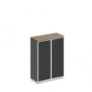 Шкаф для документов средний стекло в рамке Speech Cube (90x40x124.6) СИ 319 ДС АР ХР в Петрозаводске