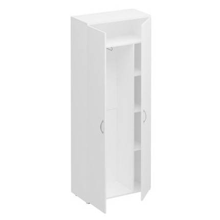 Шкаф для одежды с дополнением Комфорт, белый премиум (80х38х200) К 531 в Петрозаводске - изображение
