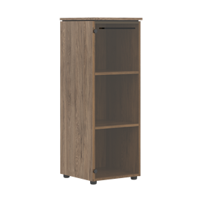 Средний шкаф колонна с глухой стеклянной дверью MORRIS TREND Антрацит/Кария Пальмира MMC 42.1 (429х423х821) в Петрозаводске
