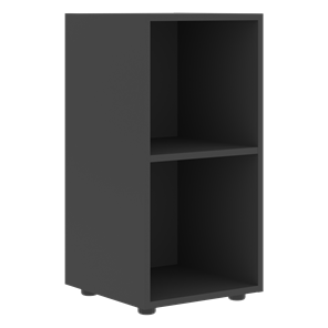 Шкаф колонна низкий с глухой правой дверью FORTA Черный Графит FLC 40.1 (R) (399х404х801) в Петрозаводске - предосмотр 1