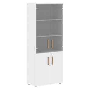 Широкий шкаф высокий FORTA Белый FHC 80.2(Z) (798х404х1965) в Петрозаводске - предосмотр