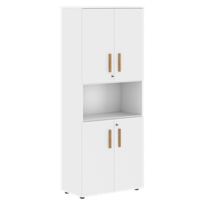 Шкаф с глухими малыми дверьми FORTA Белый FHC 80.4(Z) (798х404х1965) в Петрозаводске - предосмотр