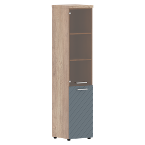 Шкаф TORR LUX TLHC 42.2 L колонка комбинированная с топом 435х452х1958 Дуб Каньон/ Серо-голубой в Петрозаводске