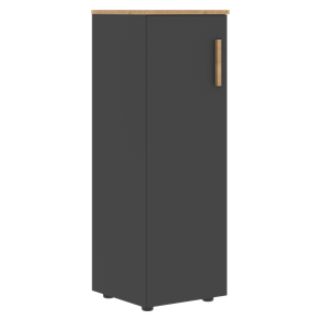 Средний шкаф колонна с глухой дверью левой FORTA Графит-Дуб Гамильтон   FMC 40.1 (L) (399х404х801) в Петрозаводске
