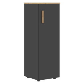 Шкаф колонна средний с правой дверью FORTA Графит-Дуб Гамильтон   FMC 40.1 (R) (399х404х801) в Петрозаводске
