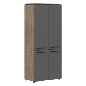 Шкаф с глухими дверьми MORRIS TREND Антрацит/Кария Пальмира MHC 85.3 (854х423х1956) в Петрозаводске - предосмотр