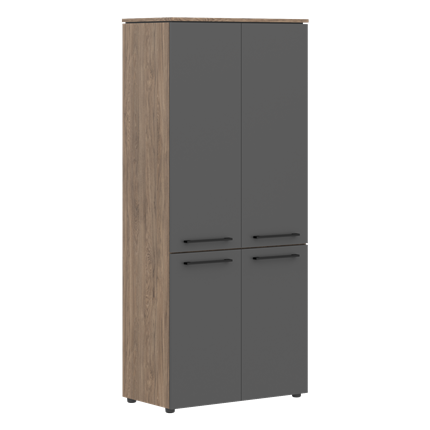 Шкаф с глухими дверьми MORRIS TREND Антрацит/Кария Пальмира MHC 85.3 (854х423х1956) в Петрозаводске - изображение