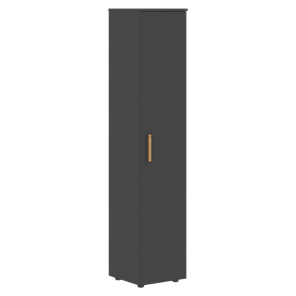 Высокий шкаф колонна с глухой дверью FORTA Черный Графит  FHC 40.1 (L/R) (399х404х1965) в Петрозаводске