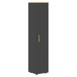 Высокий шкаф с глухой дверью колонна FORTA Графит-Дуб Гамильтон   FHC 40.1 (L/R) (399х404х1965) в Петрозаводске